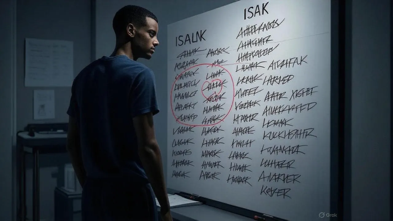 A smudged price tag on the board captures how easily greatness can become negotiation.