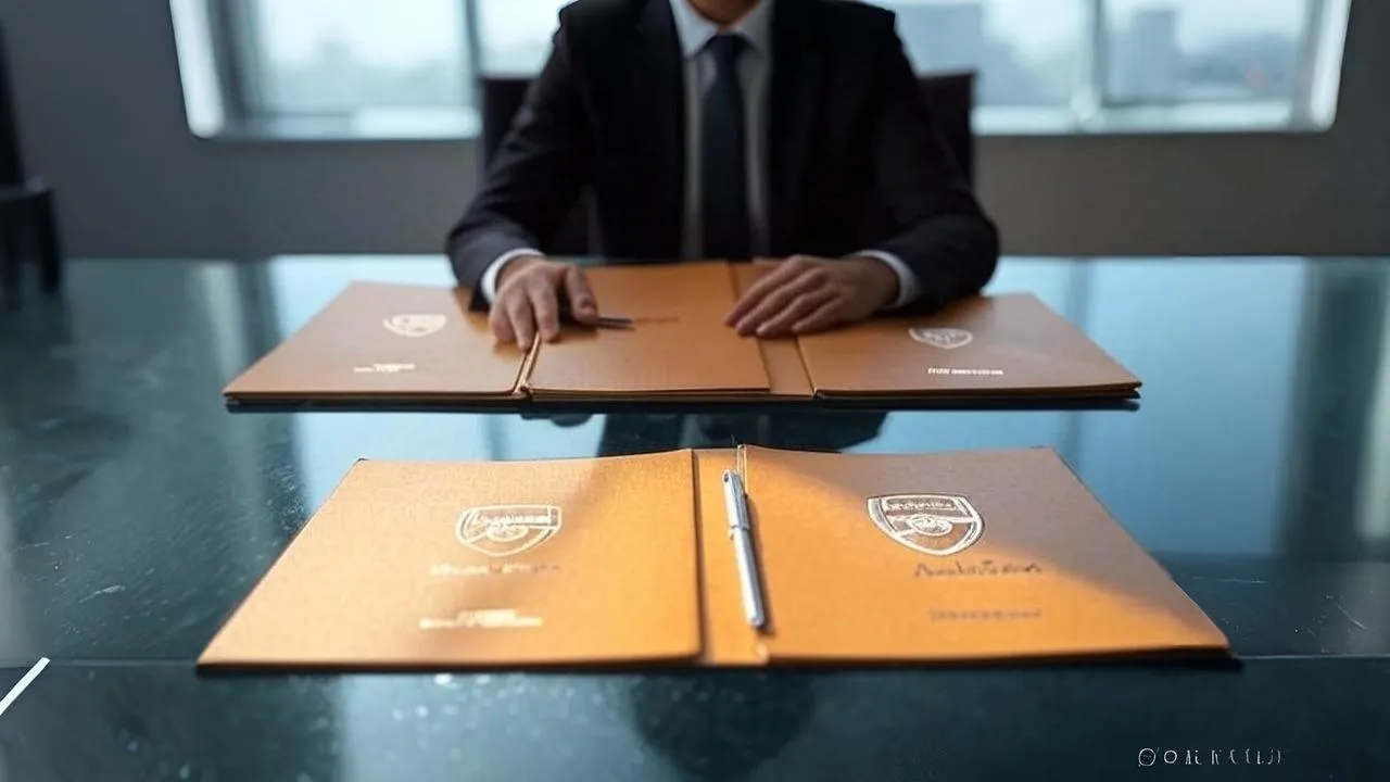 Two open folders and an untouched pen reflect the quiet leverage of a deal built on familiarity, not force.