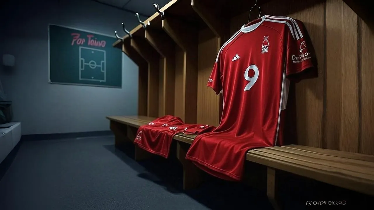 A waiting jersey and silent dressing room embody the emotional burden shared by Awoniyi’s teammates.