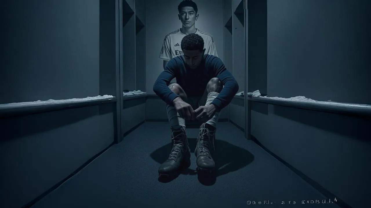  A fading bootlace mirrors the quiet resolve behind a rising name shadowed by greatness.