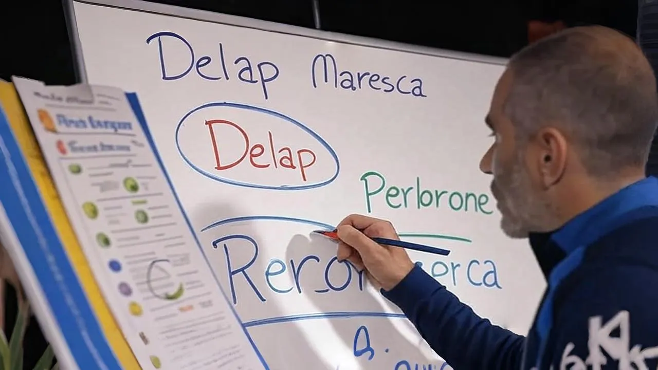 A circled name on a tactical board embodies Maresca’s assured vision for Chelsea’s attacking future.