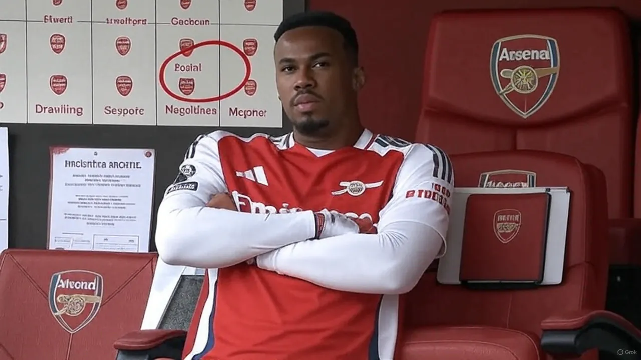 His number circled in red on a silent tactics board captures the durability behind Arsenal’s evolving identity.