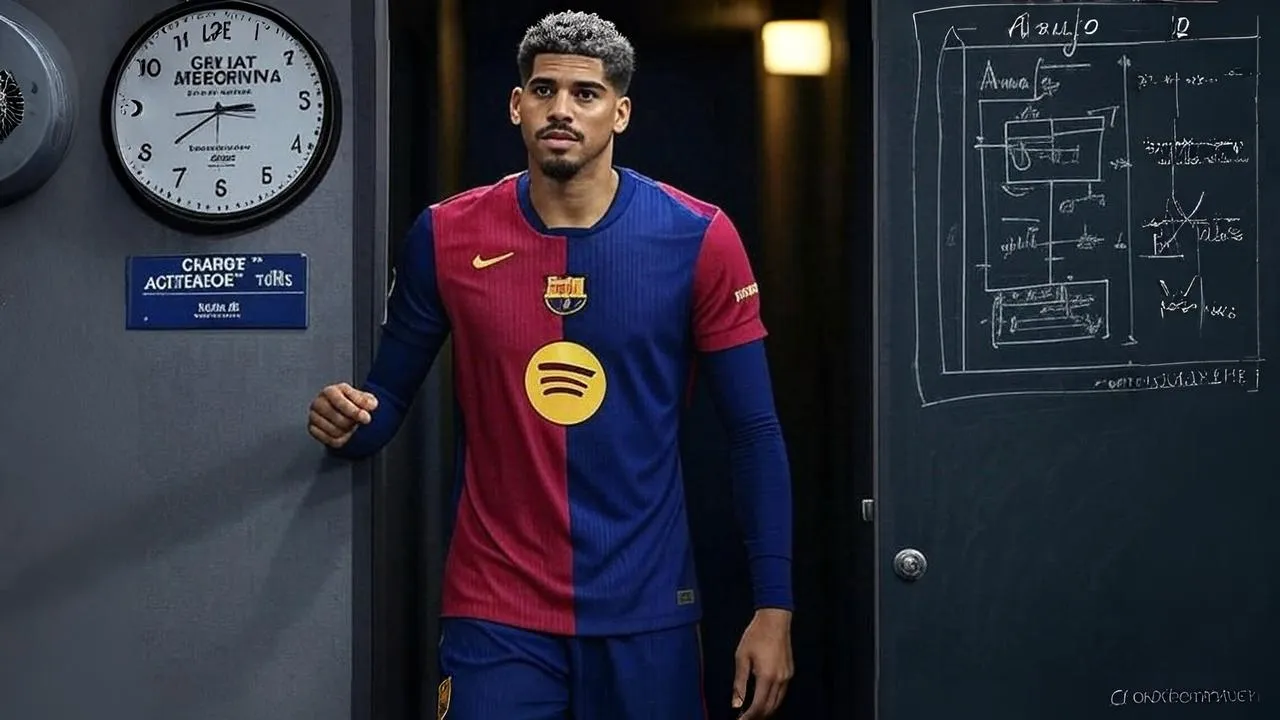 A chalkboard plan underlined with intent turns Araújo from target to blueprint in Barcelona’s rebuild.