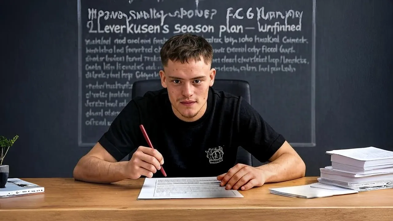 A sealed envelope rests beside an empty tactics sheet — a future unchosen yet pulling at the present.