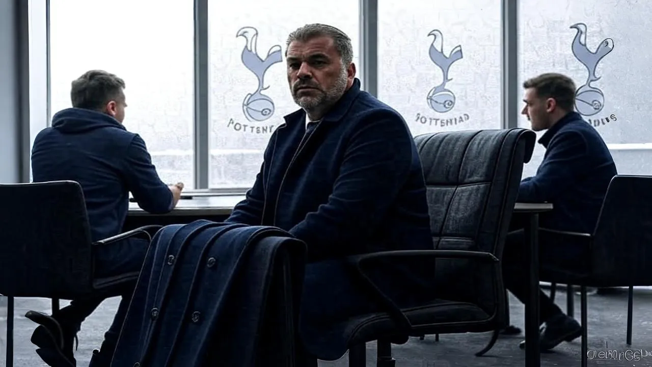 A sealed club envelope on a clean boardroom table captures the corporate finality behind Tottenham’s emotional fracture.