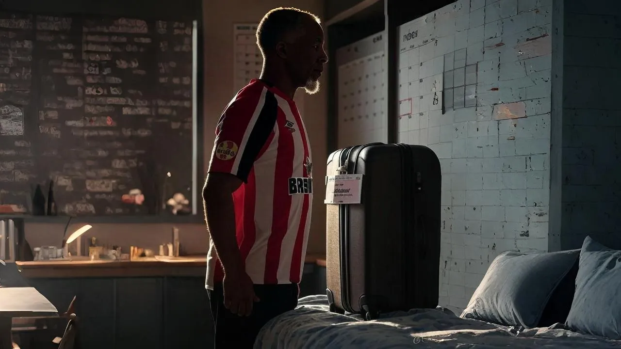  A half-zipped suitcase marked “Højlund” signals how exits define new arrivals in modern transfer strategy.
