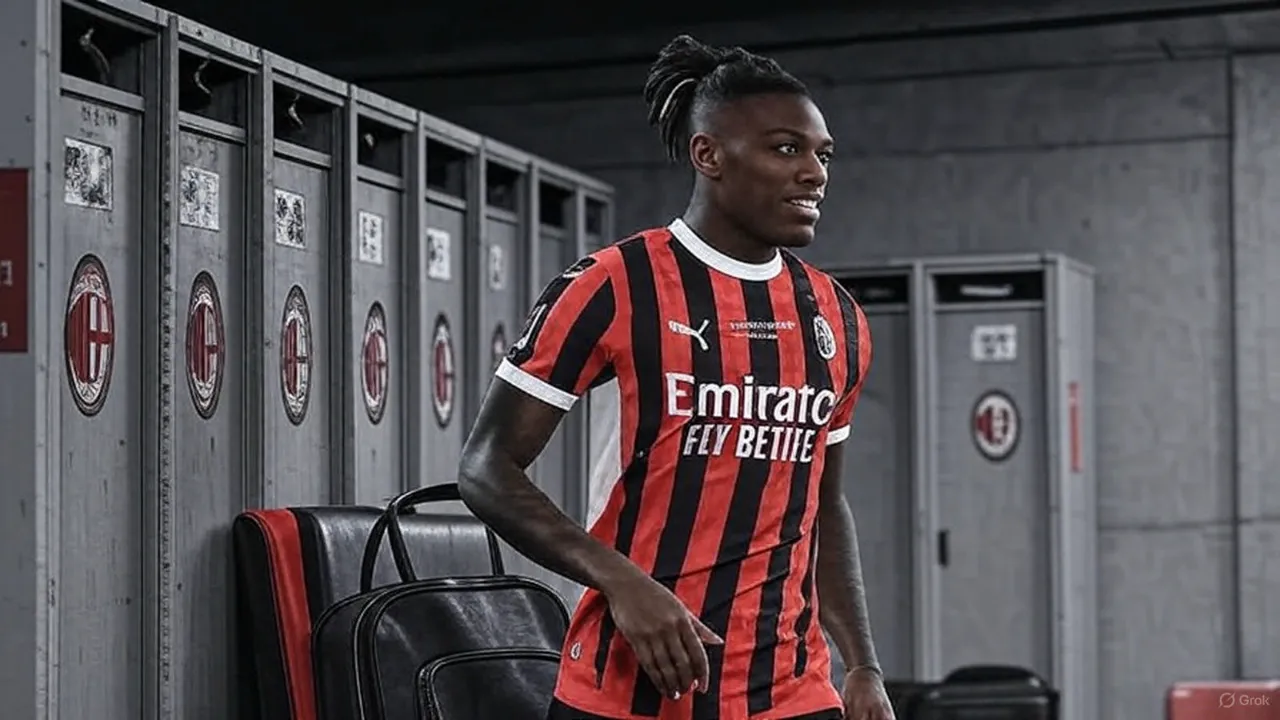 A folded jersey and a zipped bag mark the moment Milan’s star forward stops waiting for change.