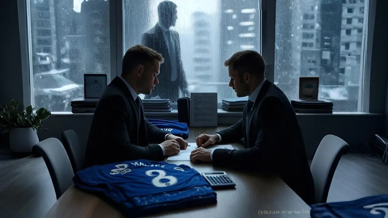 A folded Chelsea jersey becomes the silent witness as legal forces weigh identity against liability.