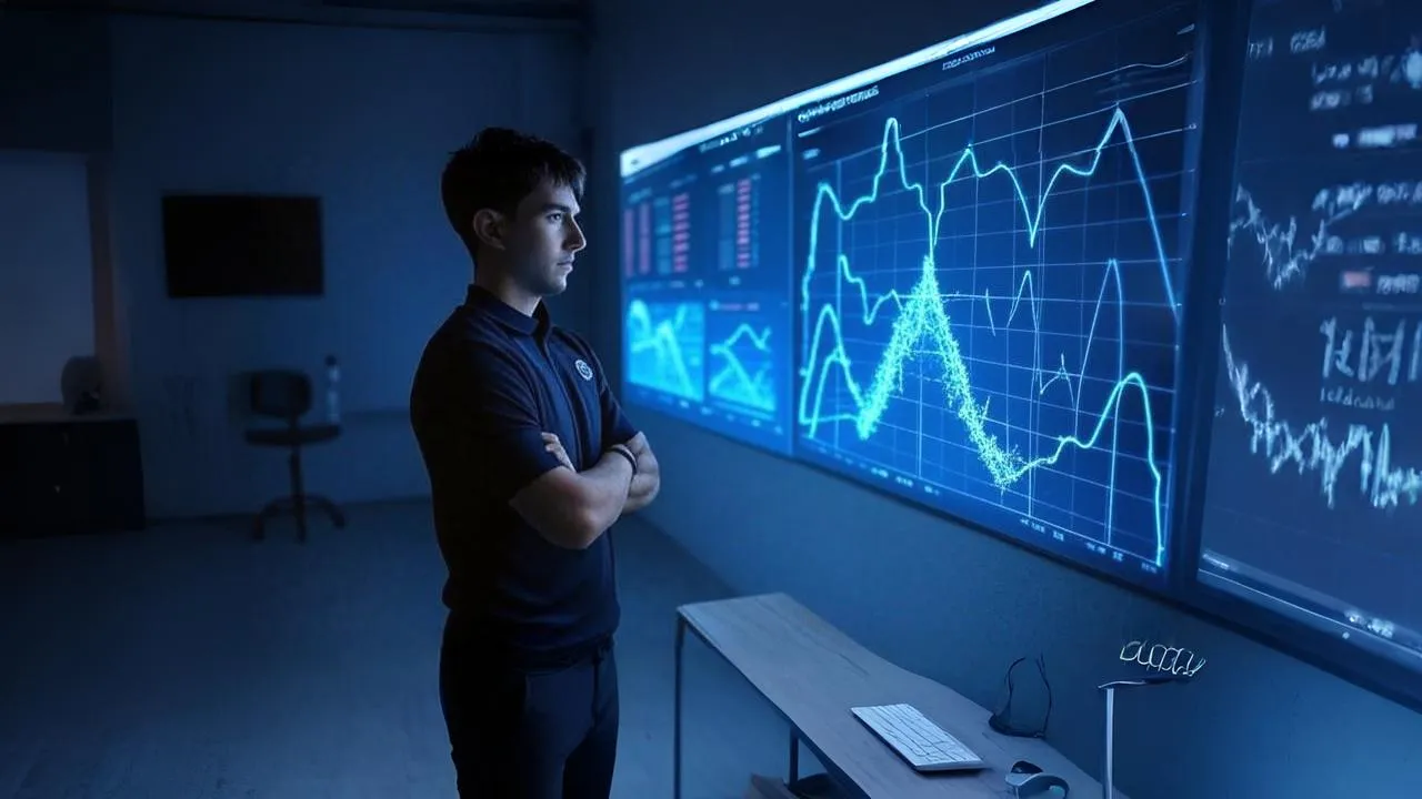 In the glow of a heatmap, his control becomes clear—silent lines shaping Arsenal’s rhythm.